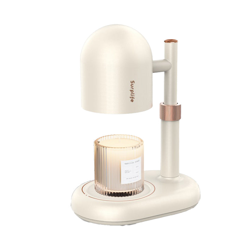 Modern Minimalist Cylindrical Iron 1-Light Aroma Melt Wax Table Lamp For Bedroom