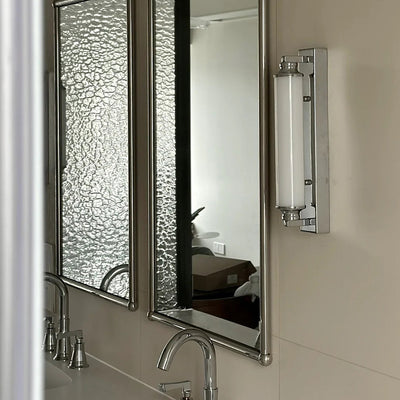 Modern Minimalist Cylindrical Iron Acrylic LED Wall Sconce Lamp For Bathroom