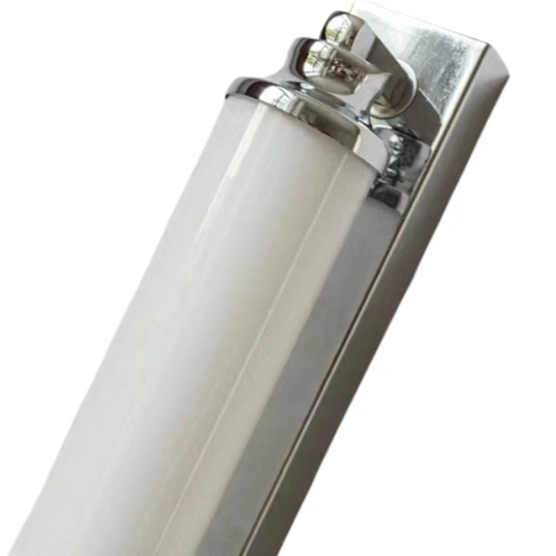 Modern Minimalist Cylindrical Iron Acrylic LED Wall Sconce Lamp For Bathroom