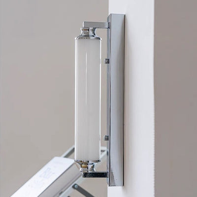 Modern Minimalist Cylindrical Iron Acrylic LED Wall Sconce Lamp For Bathroom