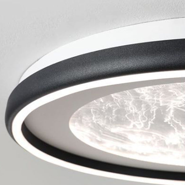 Modern Minimalist Round Cloud Iron Acrylic LED Flush Mount Ceiling Light For Bedroom