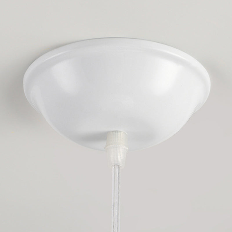 Traditional Chinese Round Resin Iron 1/3-Light Pendant Light For Living Room