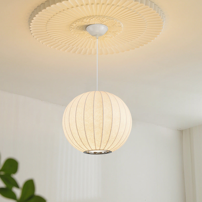 Traditional Chinese Round Resin Iron 1/3-Light Pendant Light For Living Room