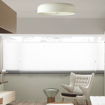 Contemporary Scandinavian Pie Shape Iron Acrylic LED Flush Mount Ceiling Light For Bedroom
