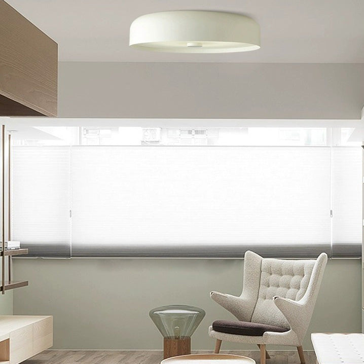 Contemporary Scandinavian Pie Shape Iron Acrylic LED Flush Mount Ceiling Light For Bedroom