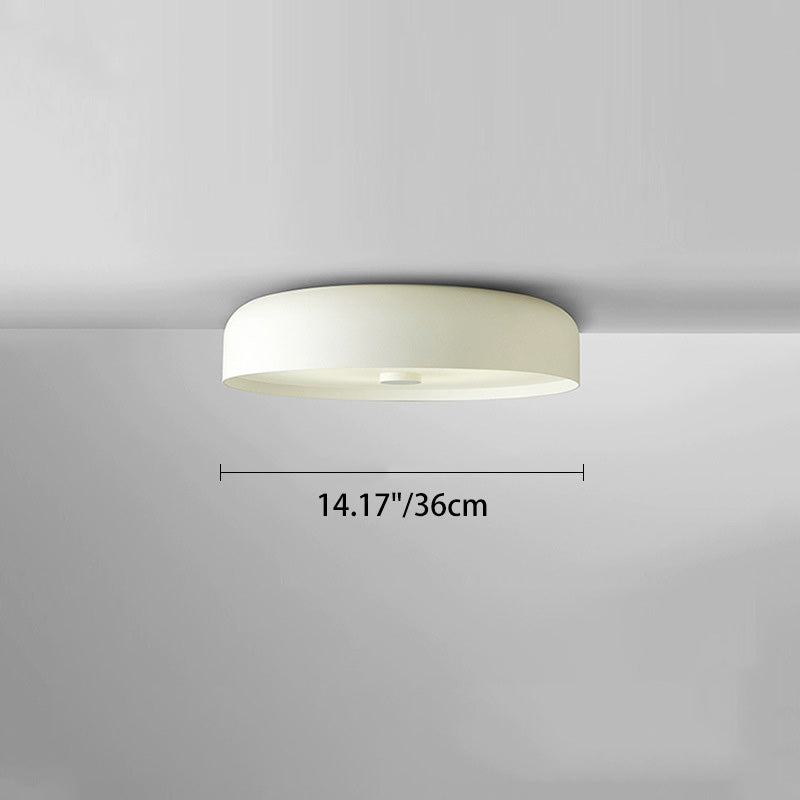 Contemporary Scandinavian Pie Shape Iron Acrylic LED Flush Mount Ceiling Light For Bedroom