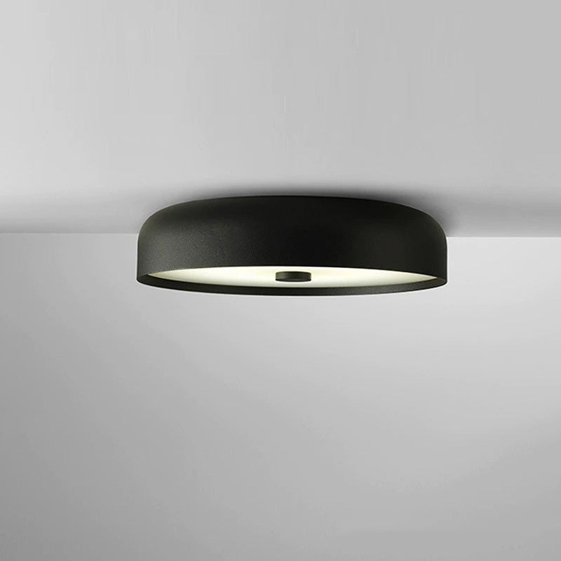 Contemporary Scandinavian Pie Shape Iron Acrylic LED Flush Mount Ceiling Light For Bedroom