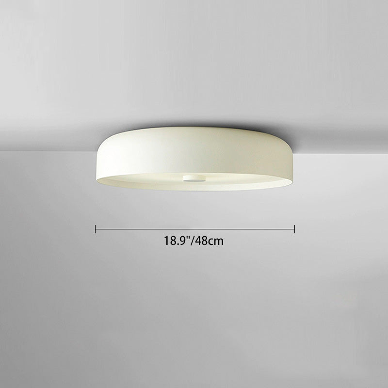 Contemporary Scandinavian Pie Shape Iron Acrylic LED Flush Mount Ceiling Light For Bedroom