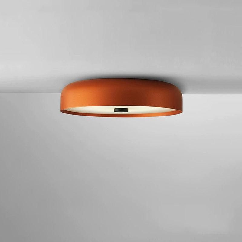 Contemporary Scandinavian Pie Shape Iron Acrylic LED Flush Mount Ceiling Light For Bedroom