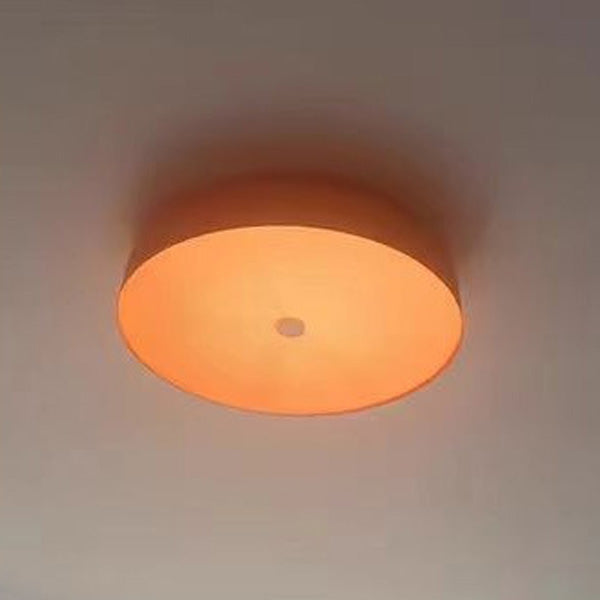 Zeitgenössische skandinavische Kuchenform Eisen Acryl LED Deckenleuchte für Schlafzimmer 
