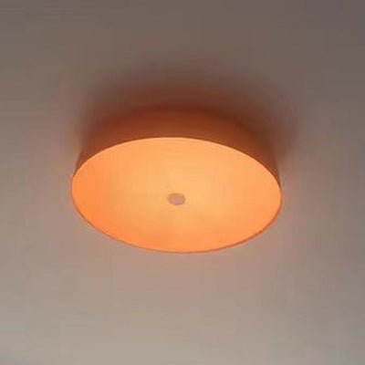 Contemporary Scandinavian Pie Shape Iron Acrylic LED Flush Mount Ceiling Light For Bedroom