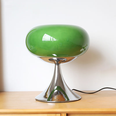 Contemporary Creative Apple-Shaped Iron Glass LED Table Lamp For Bedroom