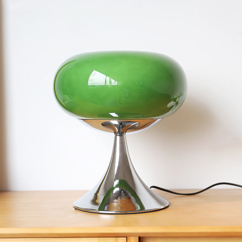 Contemporary Creative Apple-Shaped Iron Glass LED Table Lamp For Bedroom