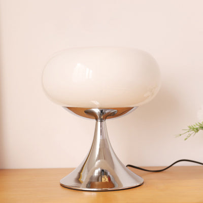 Contemporary Creative Apple-Shaped Iron Glass LED Table Lamp For Bedroom
