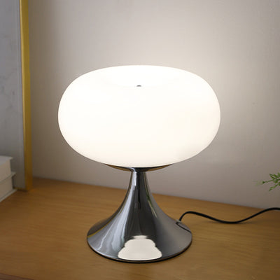 Contemporary Creative Apple-Shaped Iron Glass LED Table Lamp For Bedroom