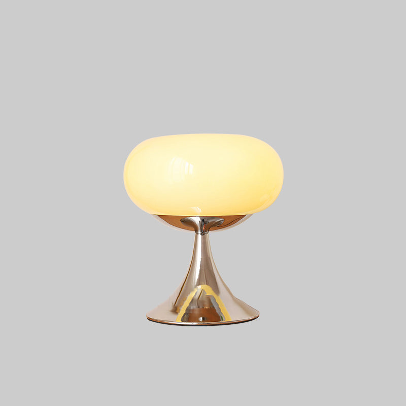 Contemporary Creative Apple-Shaped Iron Glass LED Table Lamp For Bedroom