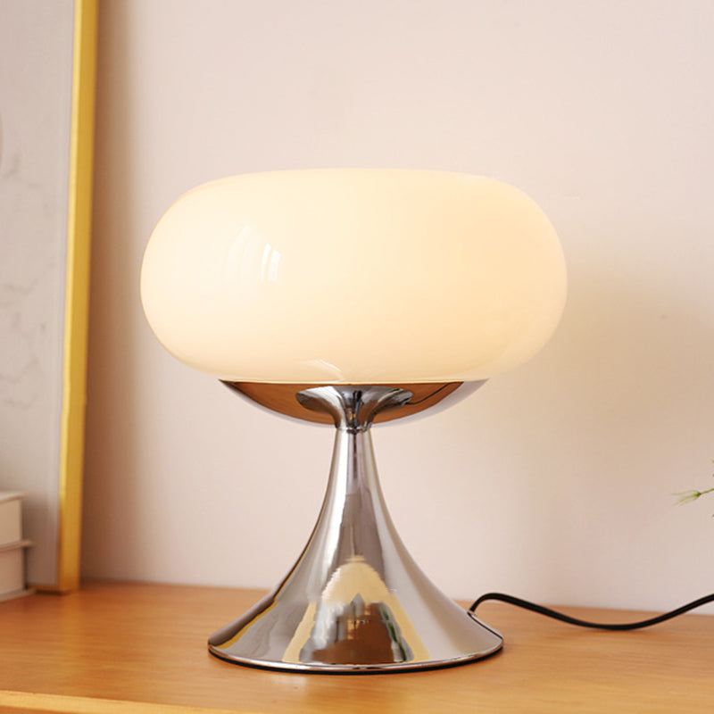Contemporary Creative Apple-Shaped Iron Glass LED Table Lamp For Bedroom