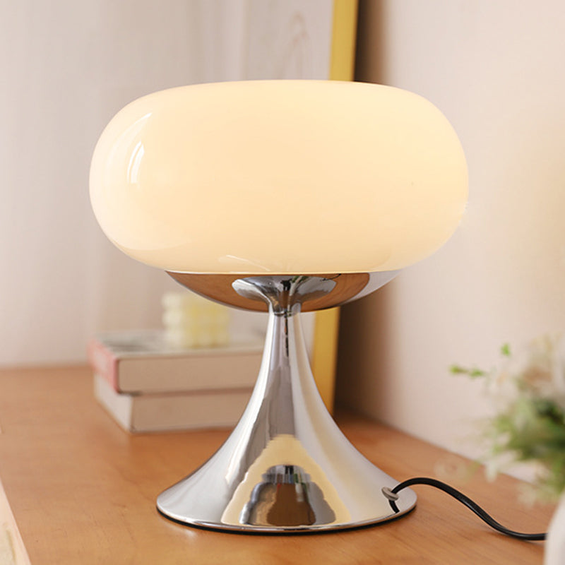 Contemporary Creative Apple-Shaped Iron Glass LED Table Lamp For Bedroom