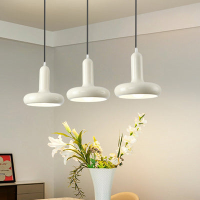 Modern Minimalist Inverted T-Shape Iron 1-Light Pendant Light For Bedroom