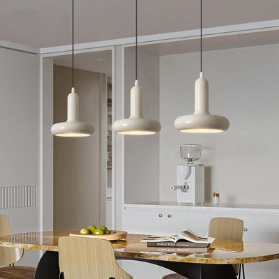 Modern Minimalist Inverted T-Shape Iron 1-Light Pendant Light For Bedroom