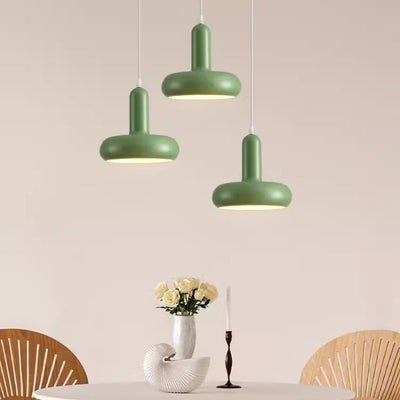 Modern Minimalist Inverted T-Shape Iron 1-Light Pendant Light For Bedroom