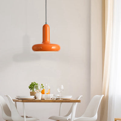 Modern Minimalist Inverted T-Shape Iron 1-Light Pendant Light For Bedroom