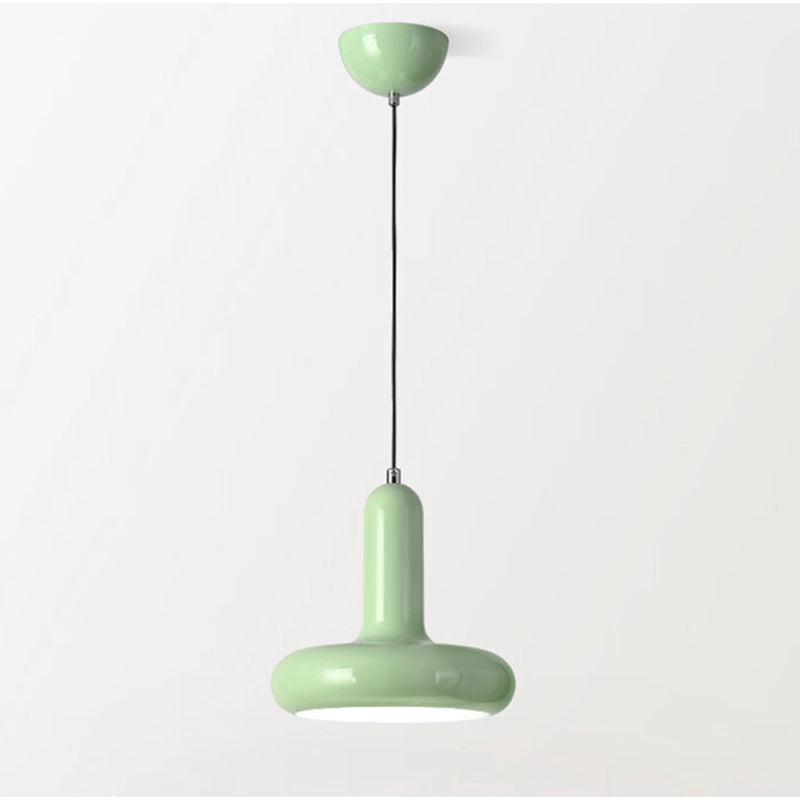 Modern Minimalist Inverted T-Shape Iron 1-Light Pendant Light For Bedroom