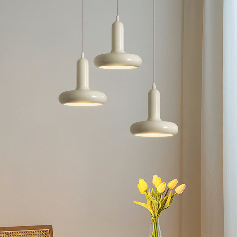 Modern Minimalist Inverted T-Shape Iron 1-Light Pendant Light For Bedroom
