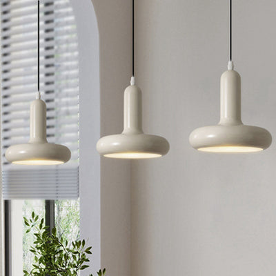 Modern Minimalist Inverted T-Shape Iron 1-Light Pendant Light For Bedroom