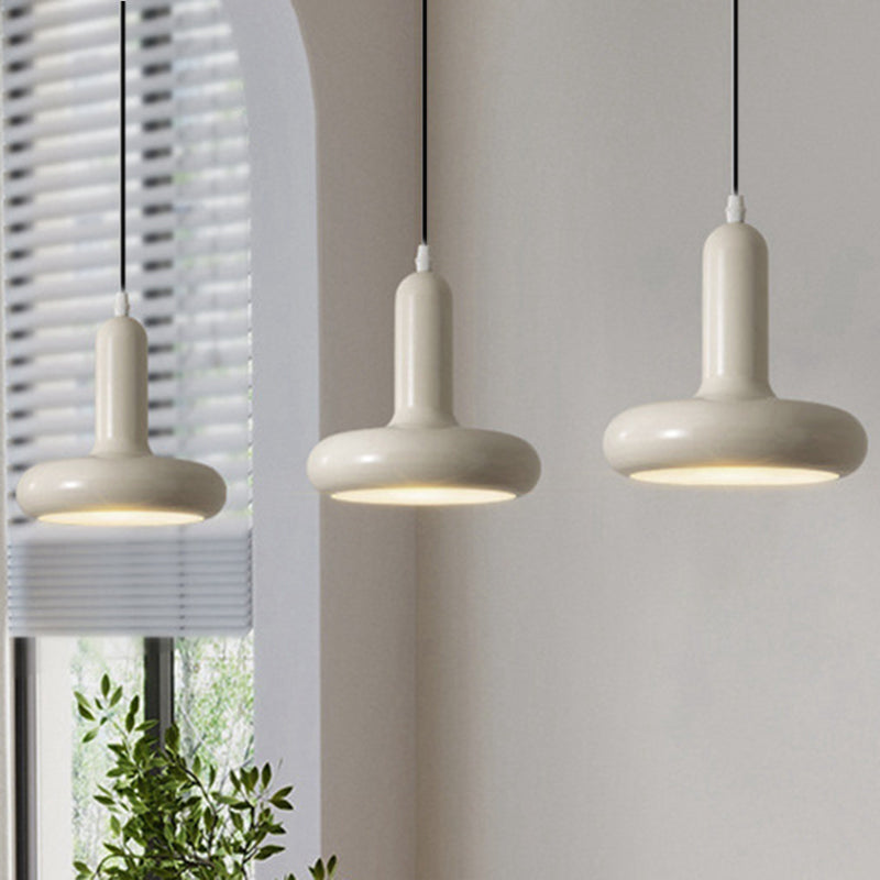 Modern Minimalist Inverted T-Shape Iron 1-Light Pendant Light For Bedroom