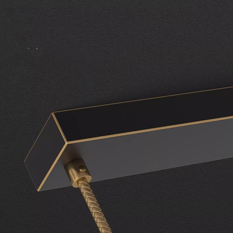 Lustre contemporain en forme de feuille en acrylique et tout en cuivre avec LED pour salle à manger 