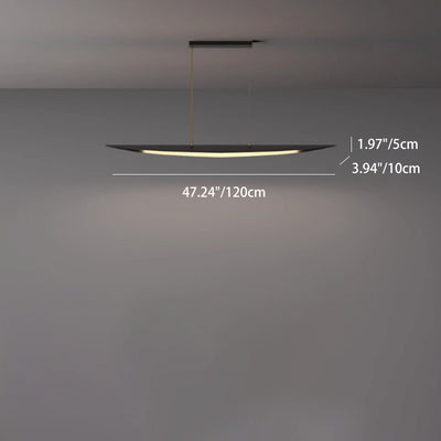 Contemporary Creative Leaf-Shaped All-Copper Acrylic LED Island Light Chandelier For Dining Room