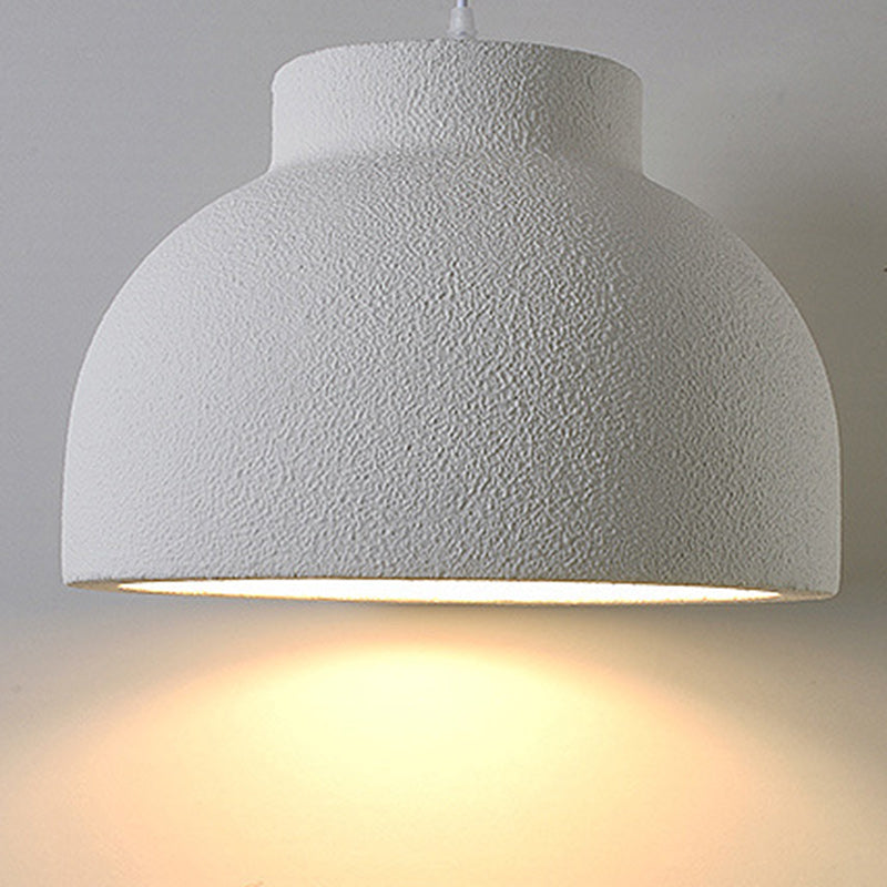 Modern Minimalist Bowl-Shaped Foam Plastic 1-Light Pendant Light For Dining Room