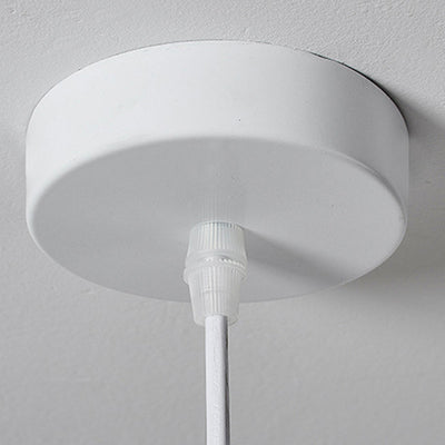 Modern Minimalist Bowl-Shaped Foam Plastic 1-Light Pendant Light For Dining Room