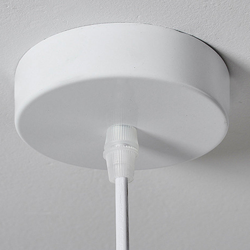 Modern Minimalist Bowl-Shaped Foam Plastic 1-Light Pendant Light For Dining Room