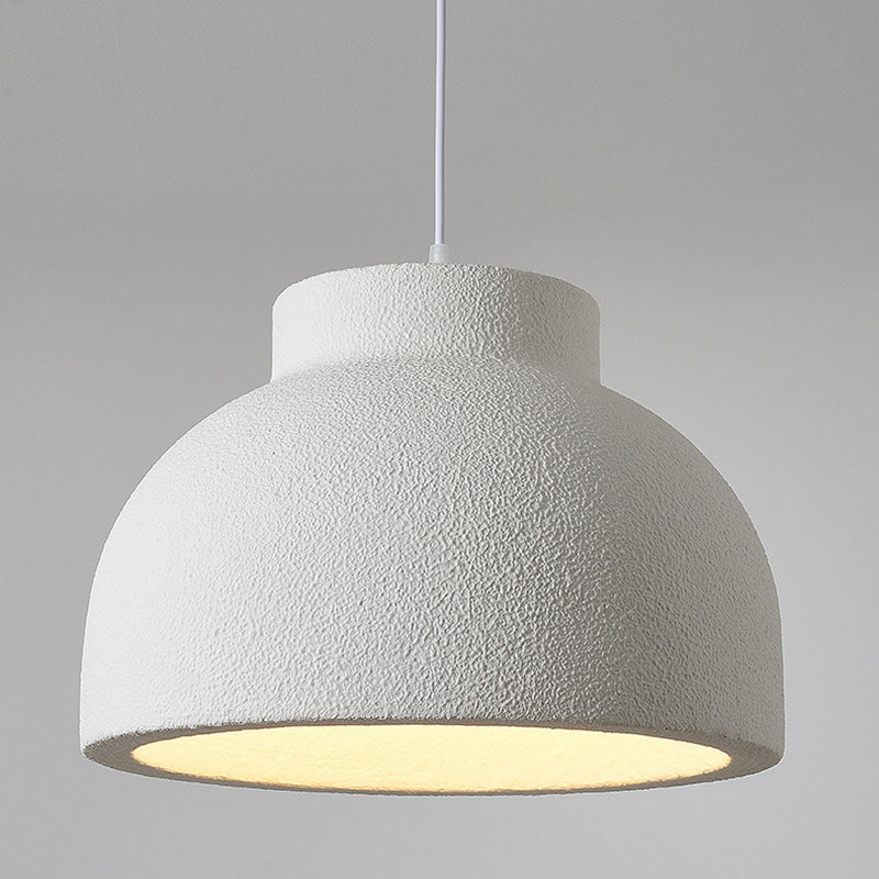 Modern Minimalist Bowl-Shaped Foam Plastic 1-Light Pendant Light For Dining Room