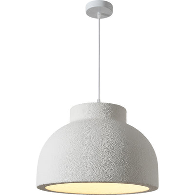 Modern Minimalist Bowl-Shaped Foam Plastic 1-Light Pendant Light For Dining Room