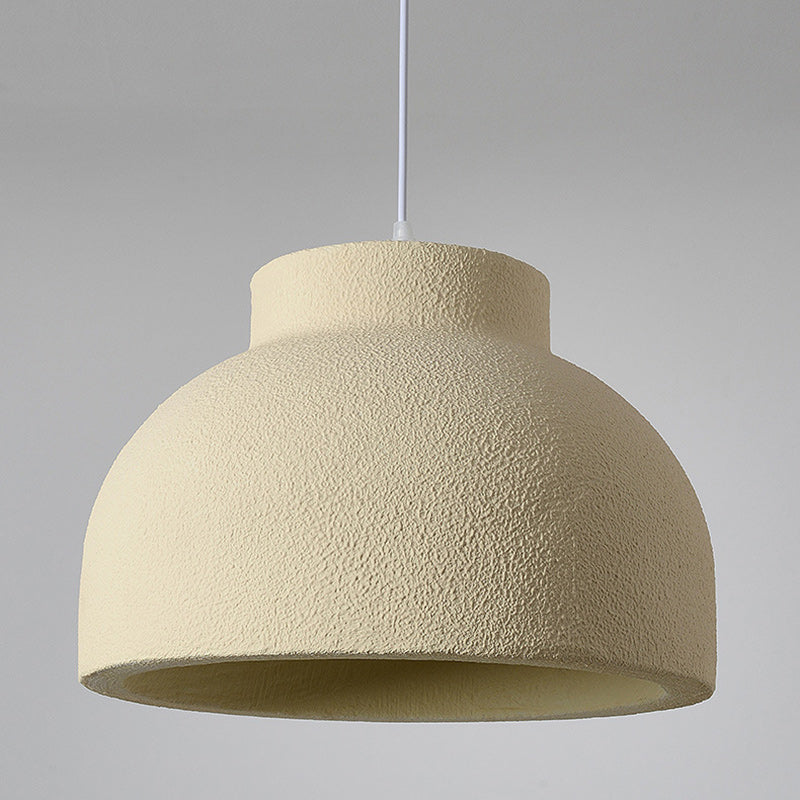 Modern Minimalist Bowl-Shaped Foam Plastic 1-Light Pendant Light For Dining Room