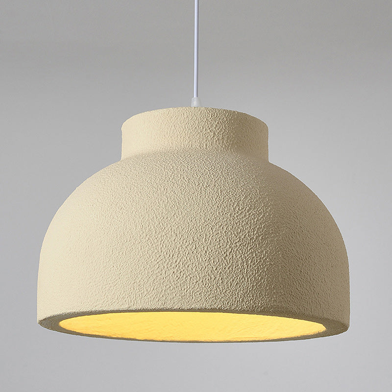 Modern Minimalist Bowl-Shaped Foam Plastic 1-Light Pendant Light For Dining Room
