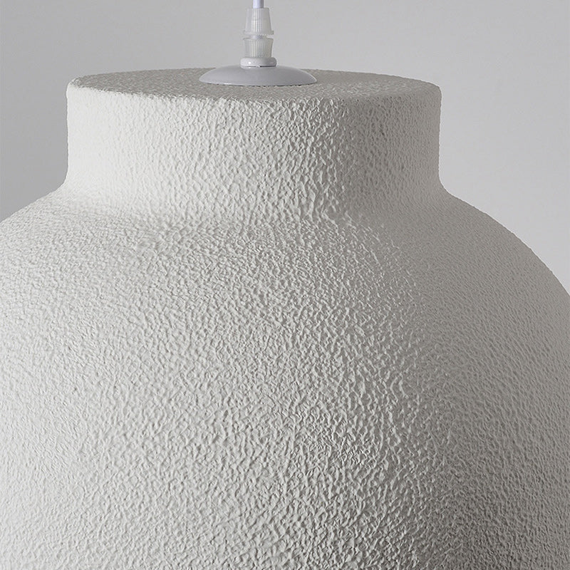 Modern Minimalist Bowl-Shaped Foam Plastic 1-Light Pendant Light For Dining Room