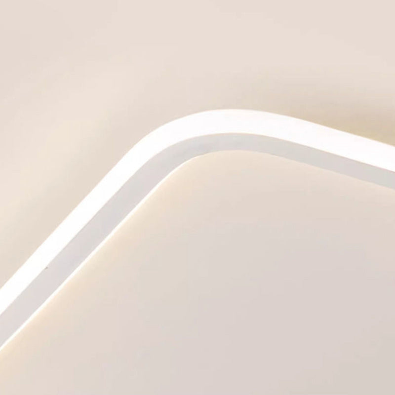 Modern Minimalist Cloud-Shaped Iron Acrylic LED Flush Mount Ceiling Light For Bedroom