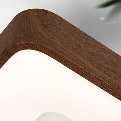 Modern Minimalist Square Rectangular Iron Acrylic LED Flush Mount Ceiling Light For Living Room