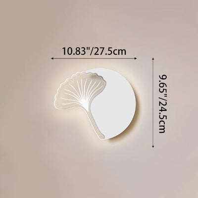 Modern Minimalist Flower Feather Shape Iron Acrylic LED Wall Scone Lamp For Bedroom