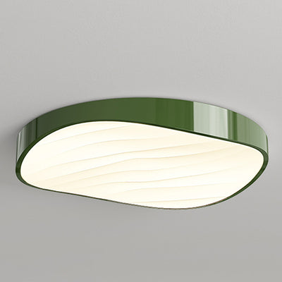 Modern Minimalist Cylindrical Rectangular Iron Acrylic LED Flush Mount Ceiling Light For Bedroom