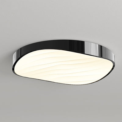 Modern Minimalist Cylindrical Rectangular Iron Acrylic LED Flush Mount Ceiling Light For Bedroom