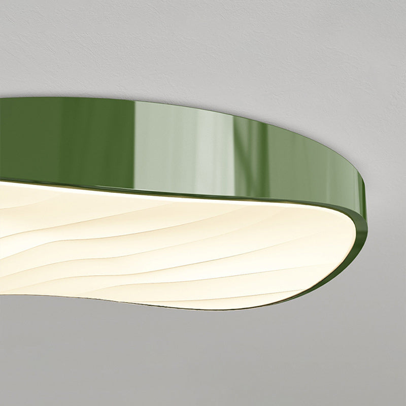Modern Minimalist Cylindrical Rectangular Iron Acrylic LED Flush Mount Ceiling Light For Bedroom