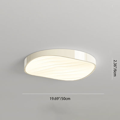 Modern Minimalist Cylindrical Rectangular Iron Acrylic LED Flush Mount Ceiling Light For Bedroom