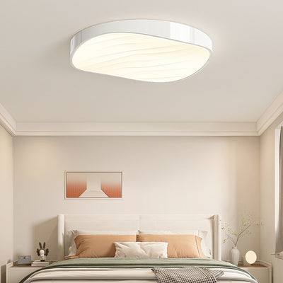 Modern Minimalist Cylindrical Rectangular Iron Acrylic LED Flush Mount Ceiling Light For Bedroom
