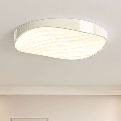 Modern Minimalist Cylindrical Rectangular Iron Acrylic LED Flush Mount Ceiling Light For Bedroom