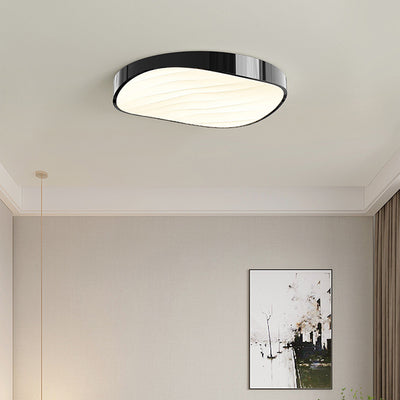 Modern Minimalist Cylindrical Rectangular Iron Acrylic LED Flush Mount Ceiling Light For Bedroom